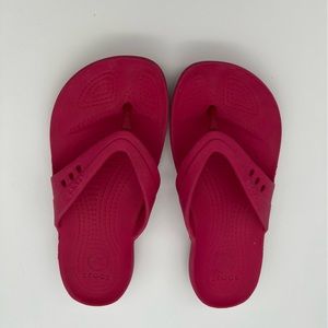 Crocs, women’s flip flops, size 7